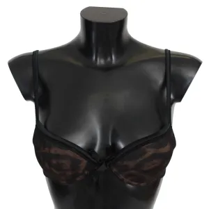 Roberto Cavalli Leopard Push-Up-BH aus Nylon Damenunterwäsche