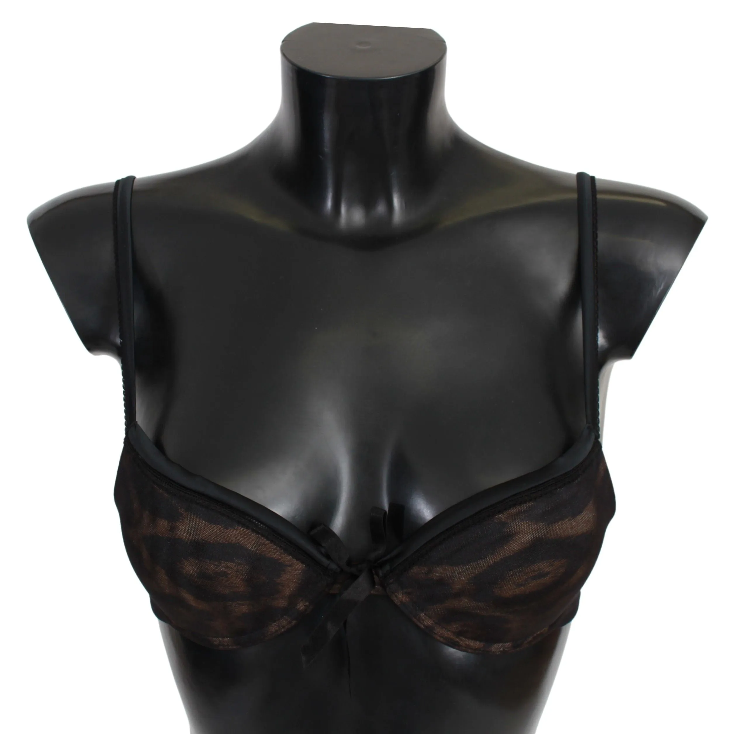 Roberto Cavalli Leopard Push-Up-BH aus Nylon Damenunterwäsche