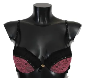 Roberto Cavalli rosa Spitzen-BH mit Push-Up-Effekt Damenunterwäsche