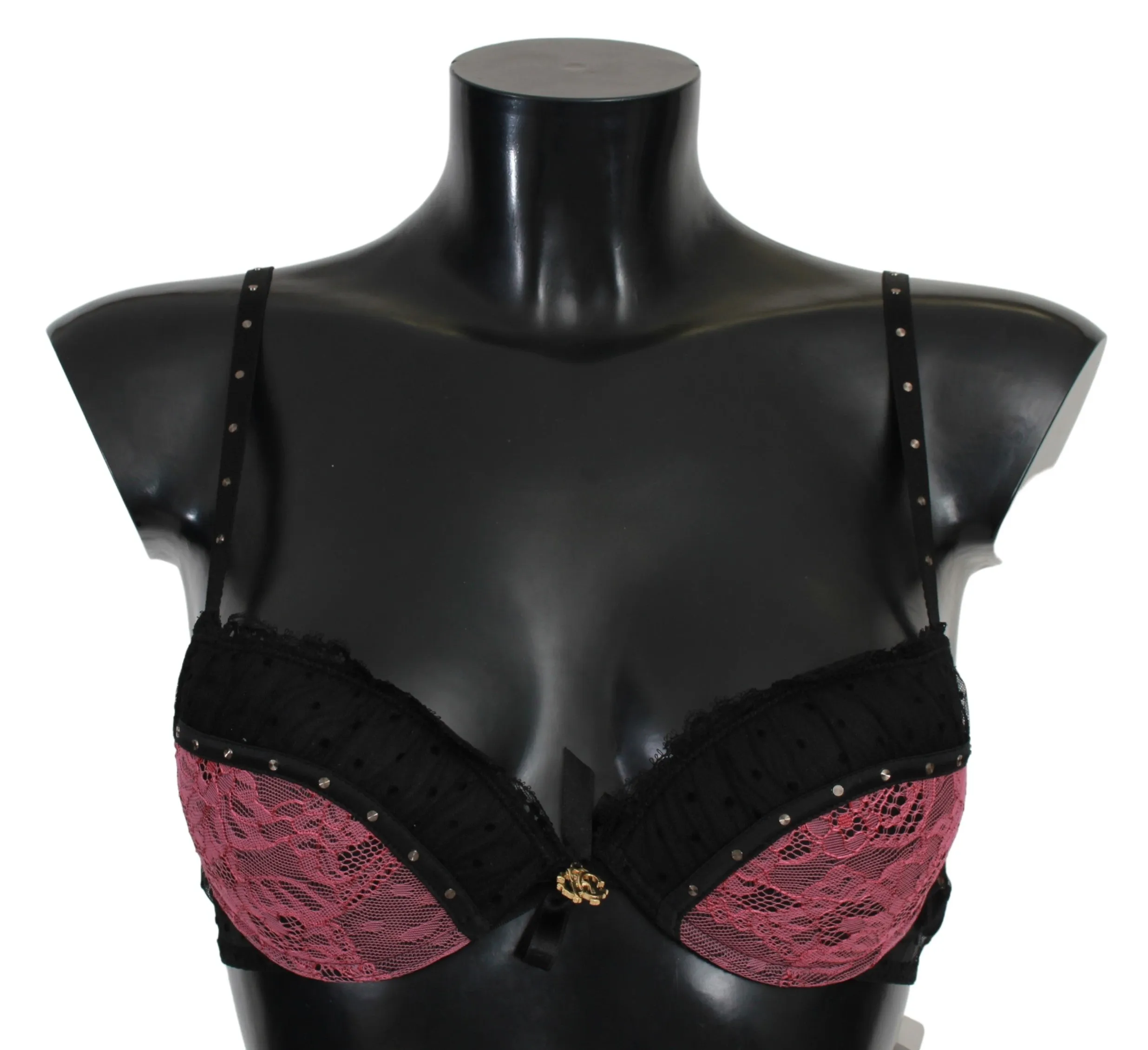 Roberto Cavalli rosa Spitzen-BH mit Push-Up-Effekt Damenunterwäsche