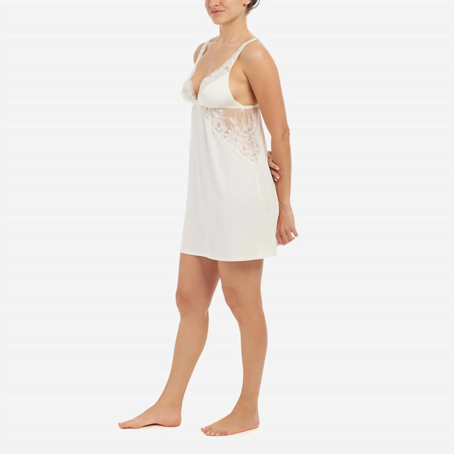 Rosalia Tencel Modal Chemise in Elfenbein