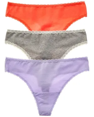 Skarlett Blue 3er-Pack Verzierter Tanga