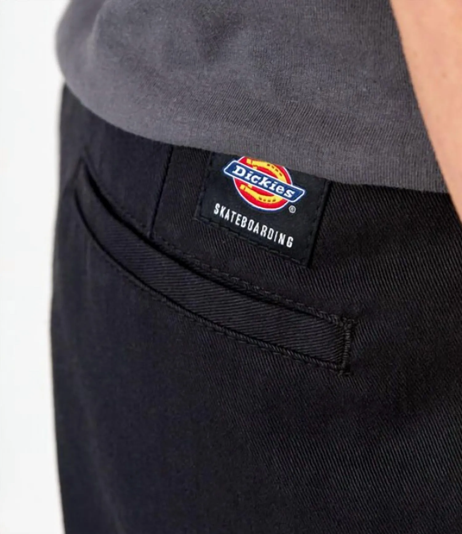 Skateboarding-Köperhose in Schwarz