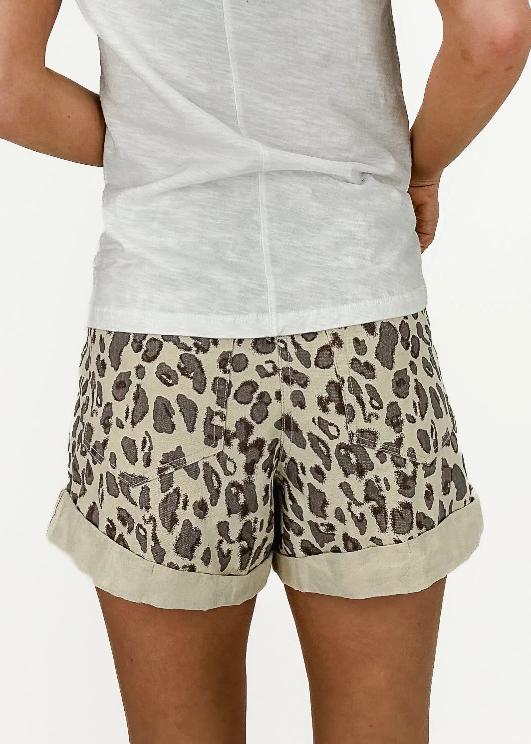 Sophia Leopardenmuster Shorts
