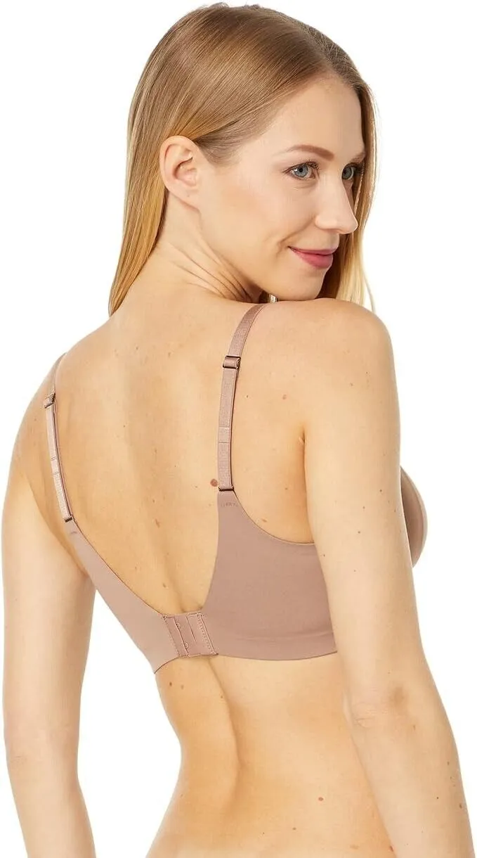 Spanx Trifecta BH Damen Größe S Hellbraun Dehnbarer V-Ausschnitt mit Spaghettiträgern VSQ107