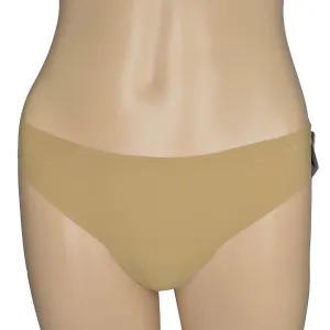 Studio Logo Nahtlos String-Tanga in Beige