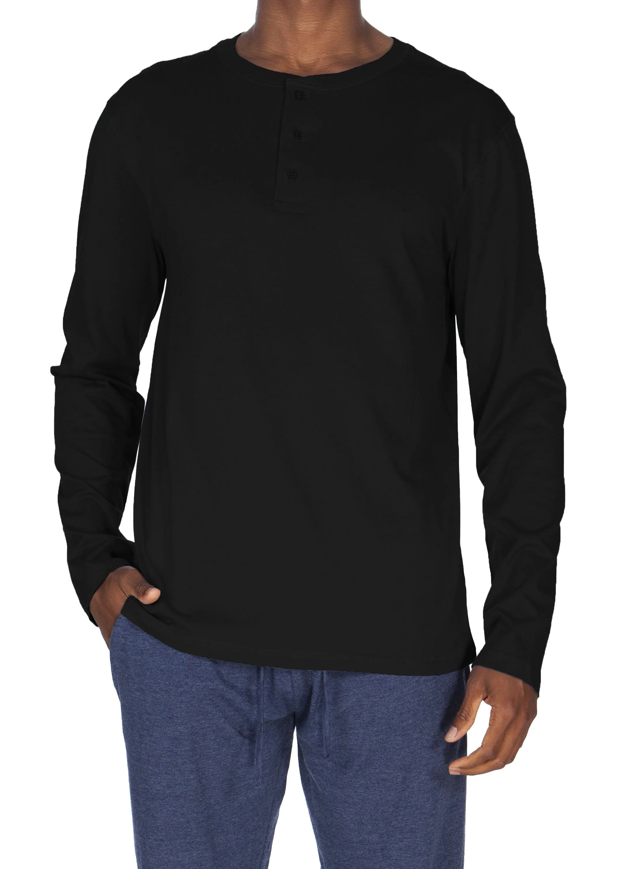 Superweicher Langarm-Henley