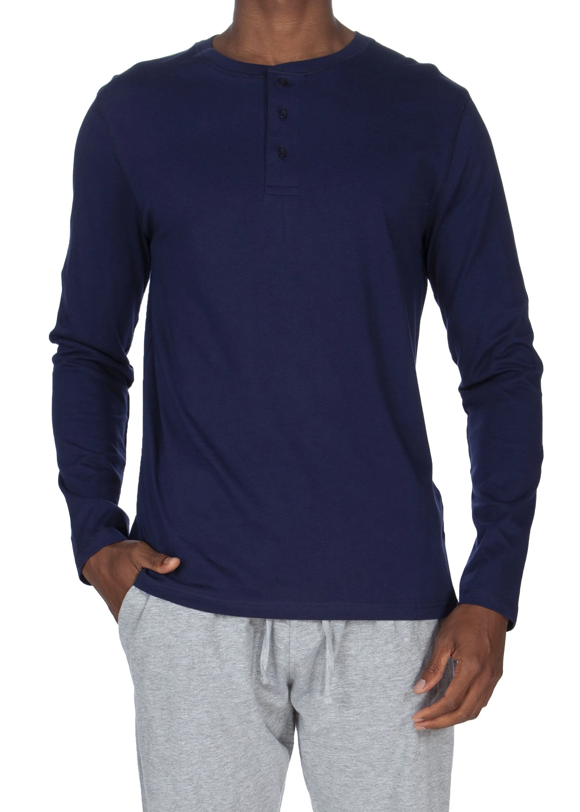 Superweicher Langarm-Henley