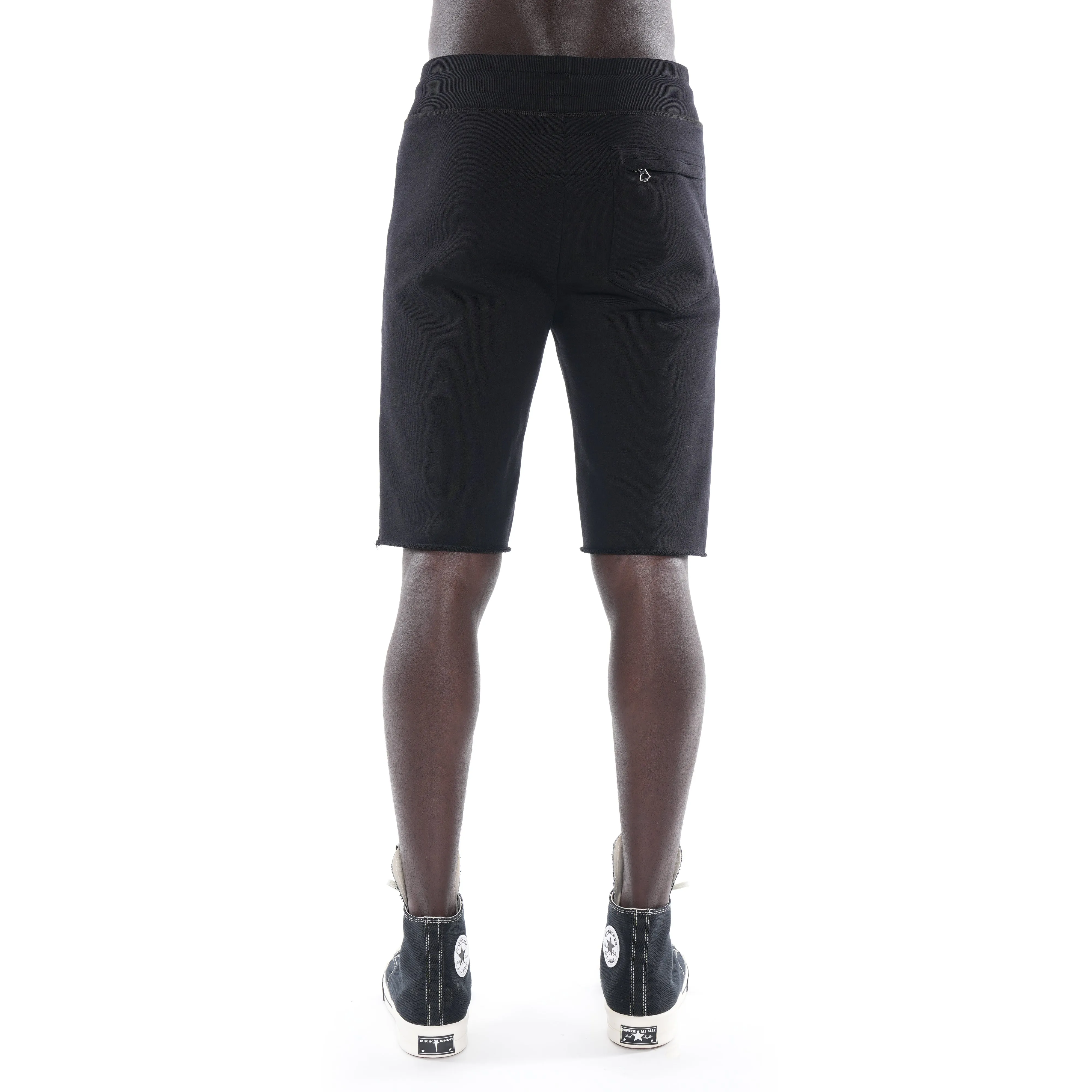 SWEATSHORT IN SCHWARZ