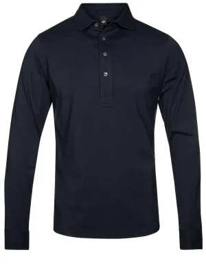 Maßgeschneidertes Polo-Shirt in Dunkelblau