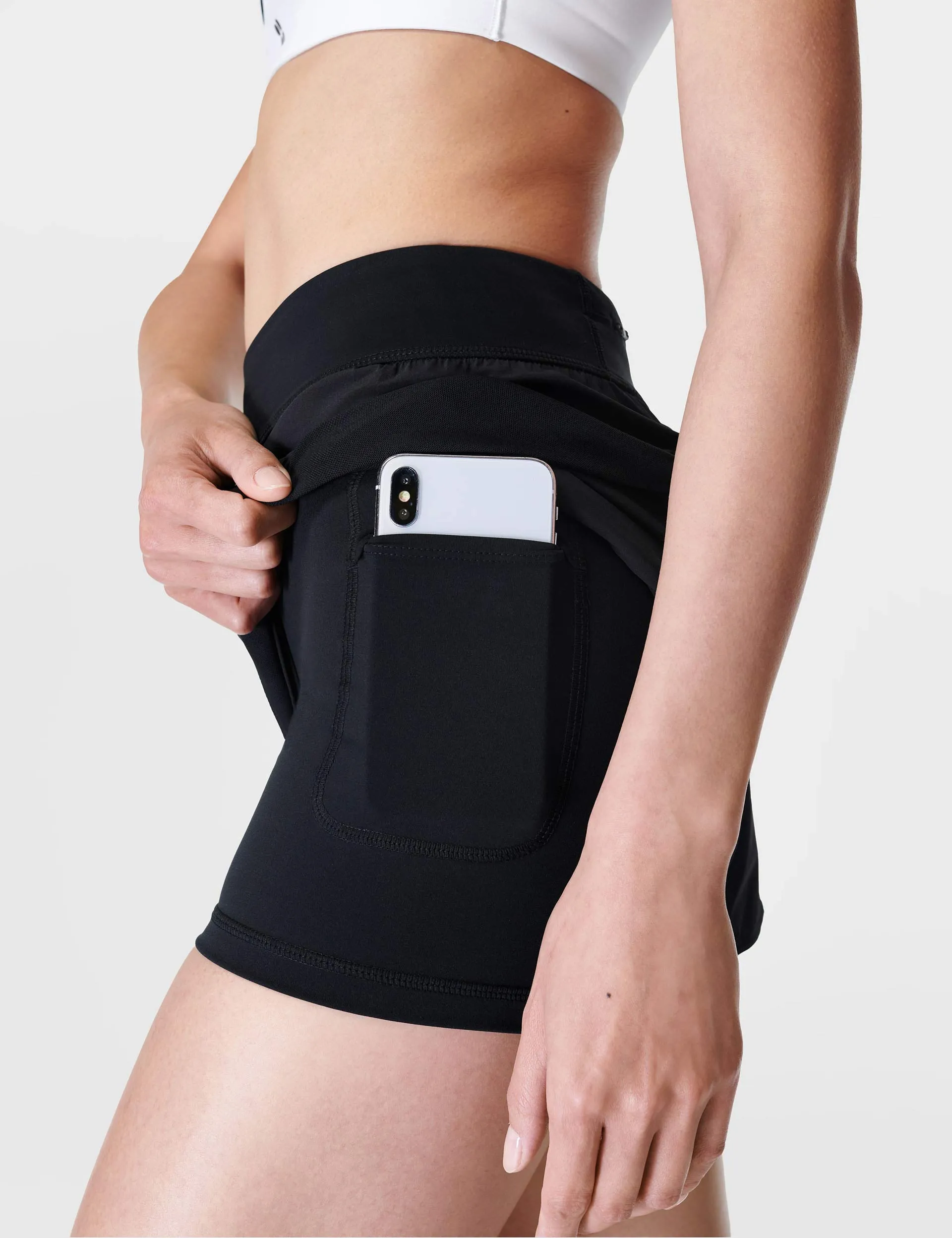 Tempo-Laufshorts - Schwarz