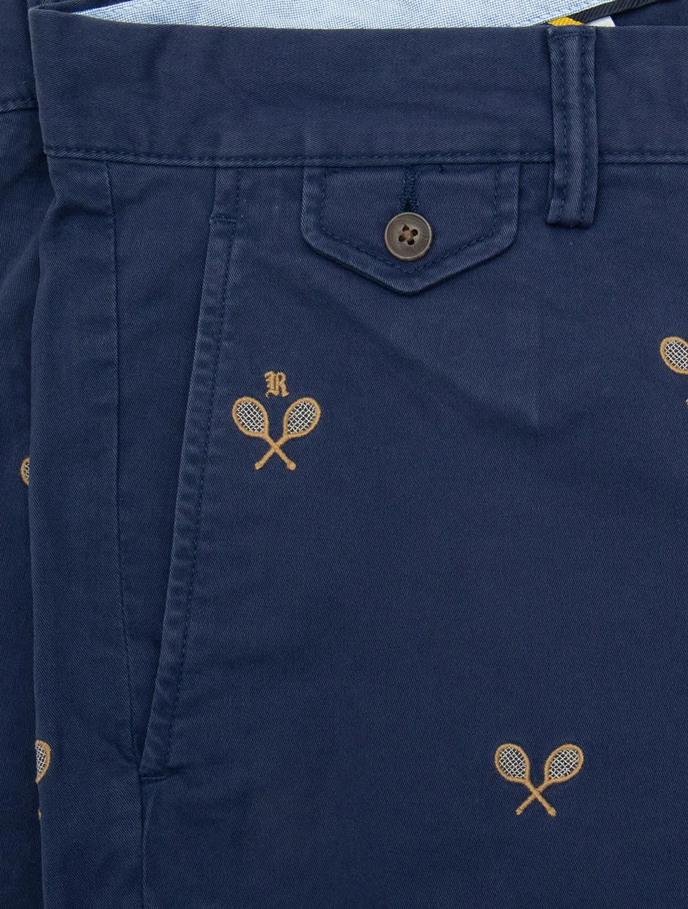 Tennisschläger Chino Shorts Blau