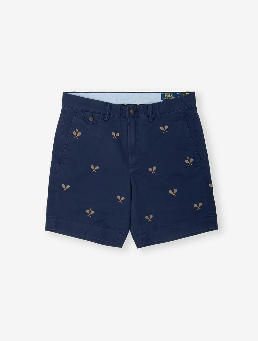 Tennisschläger Chino Shorts Blau