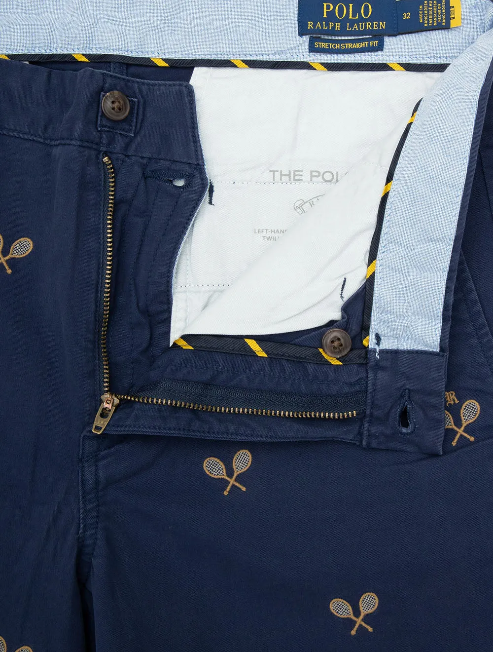 Tennisschläger Chino Shorts Blau