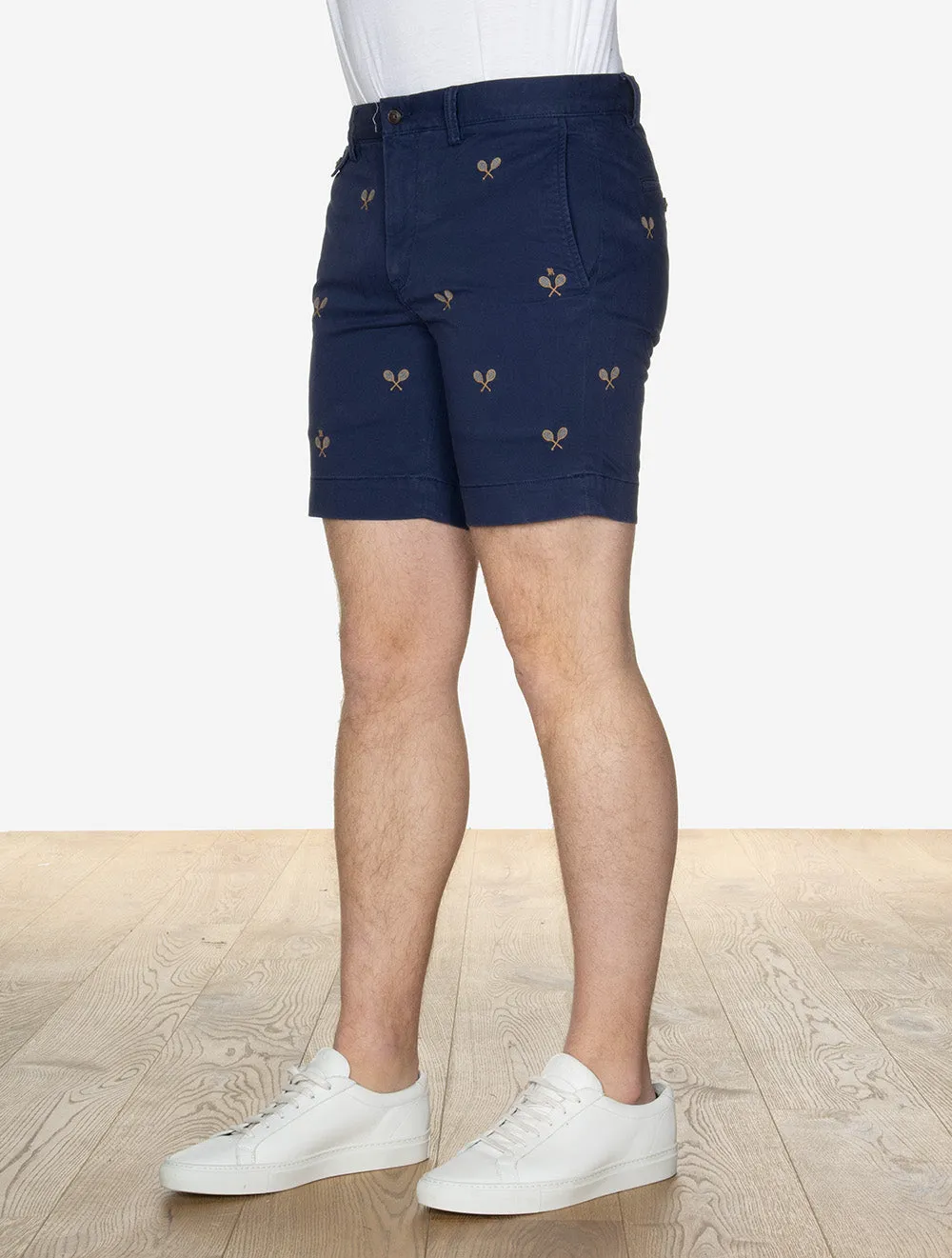Tennisschläger Chino Shorts Blau