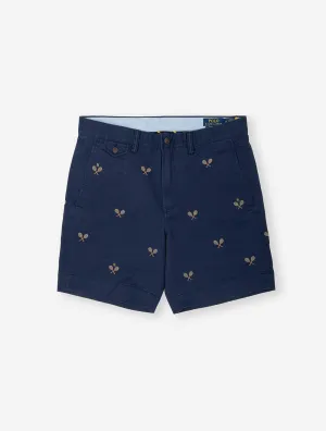Tennisschläger Chino Shorts Blau