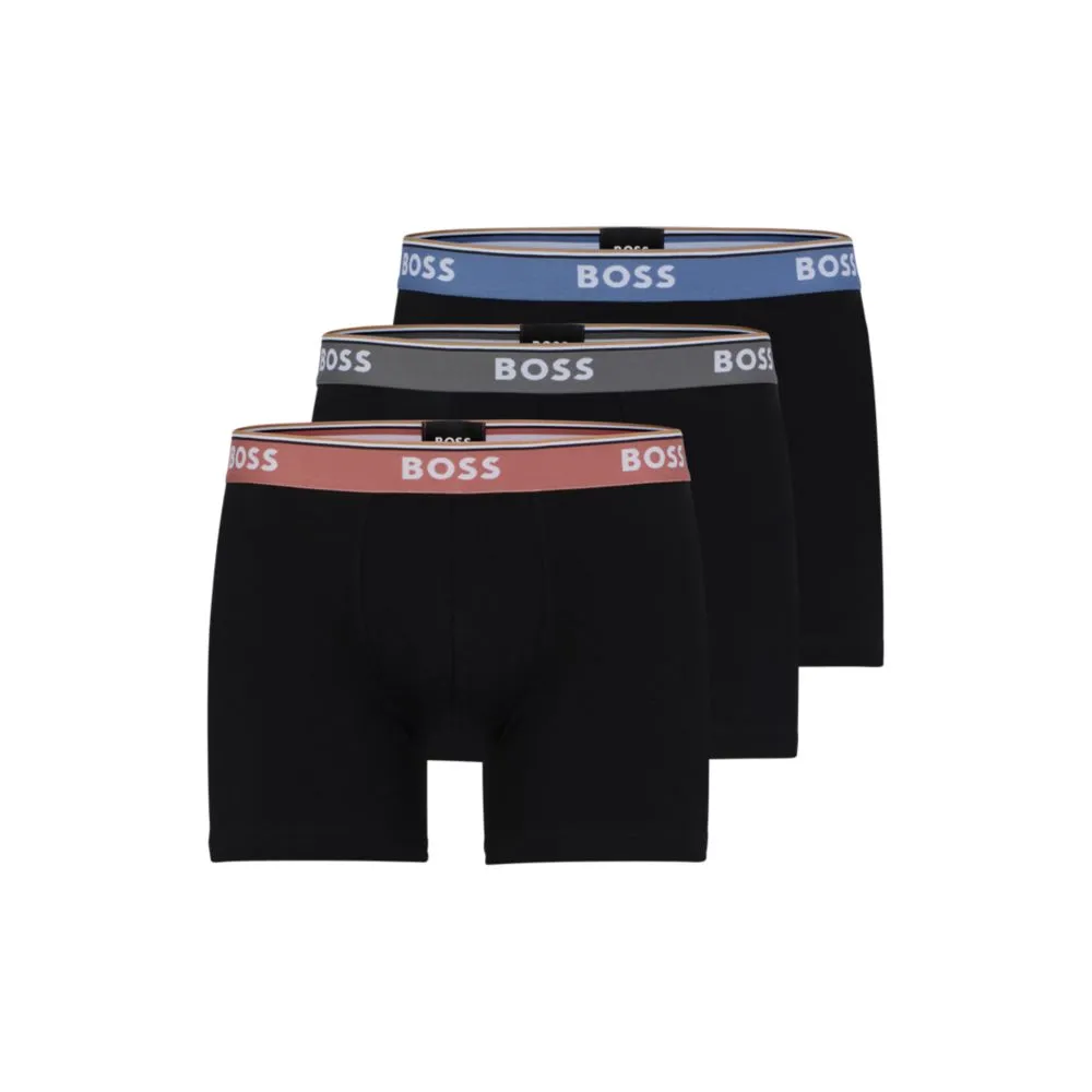 3er-Pack Boxershorts mit Logo-Bund