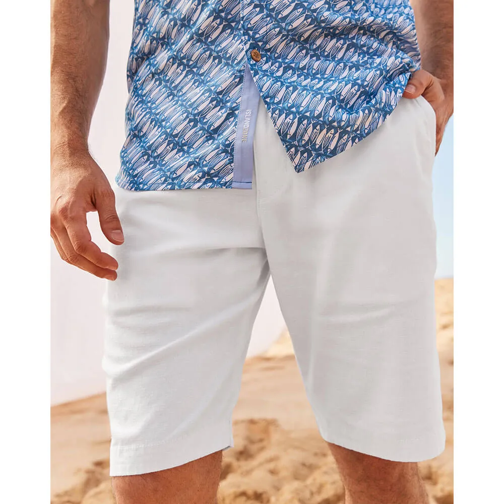 Tommy Bahama 10-Zoll Leinen In Paradise Shorts - Weiß Herren Tommy Bahama