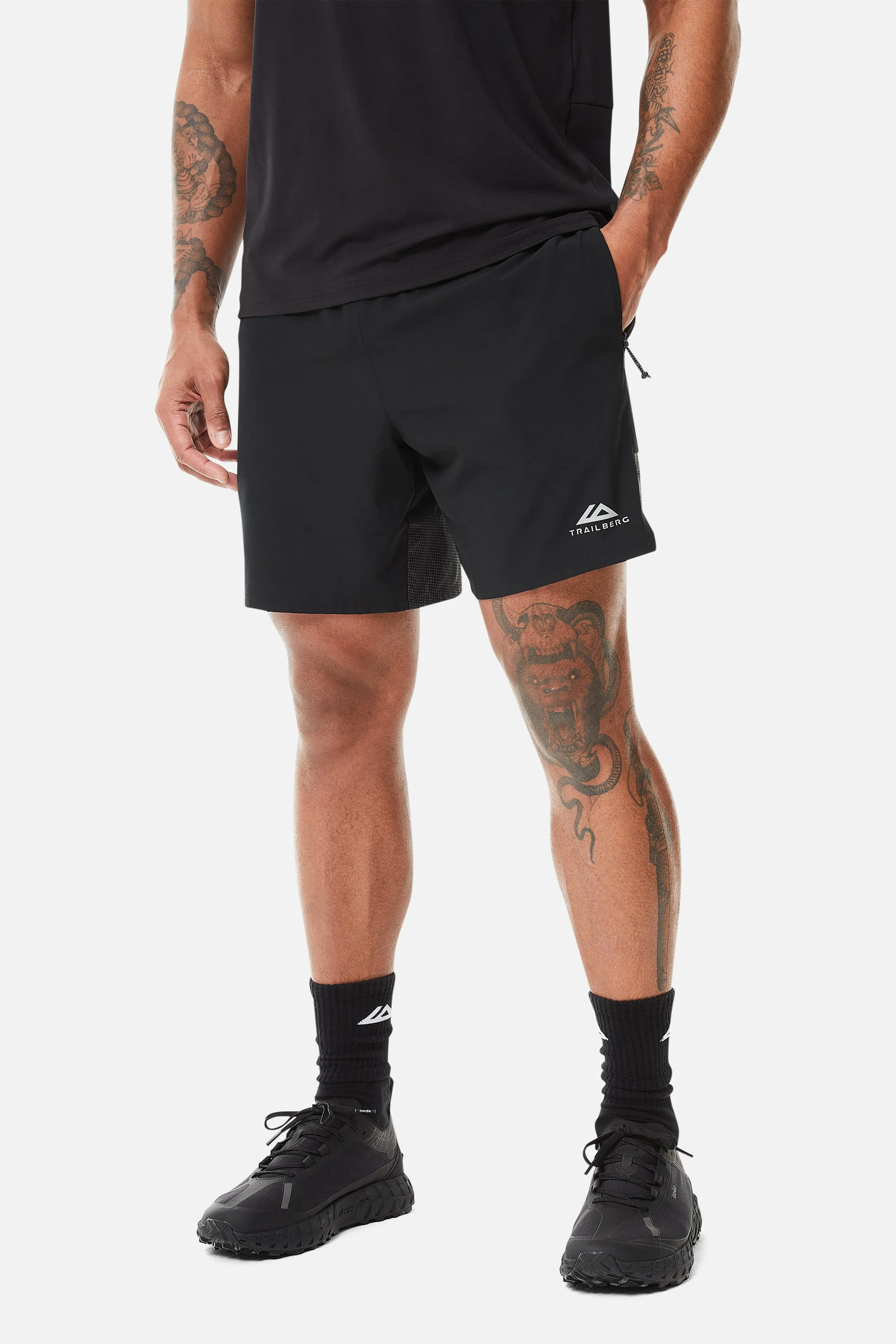 Trailberg Rapid Grid Short - Schwarz