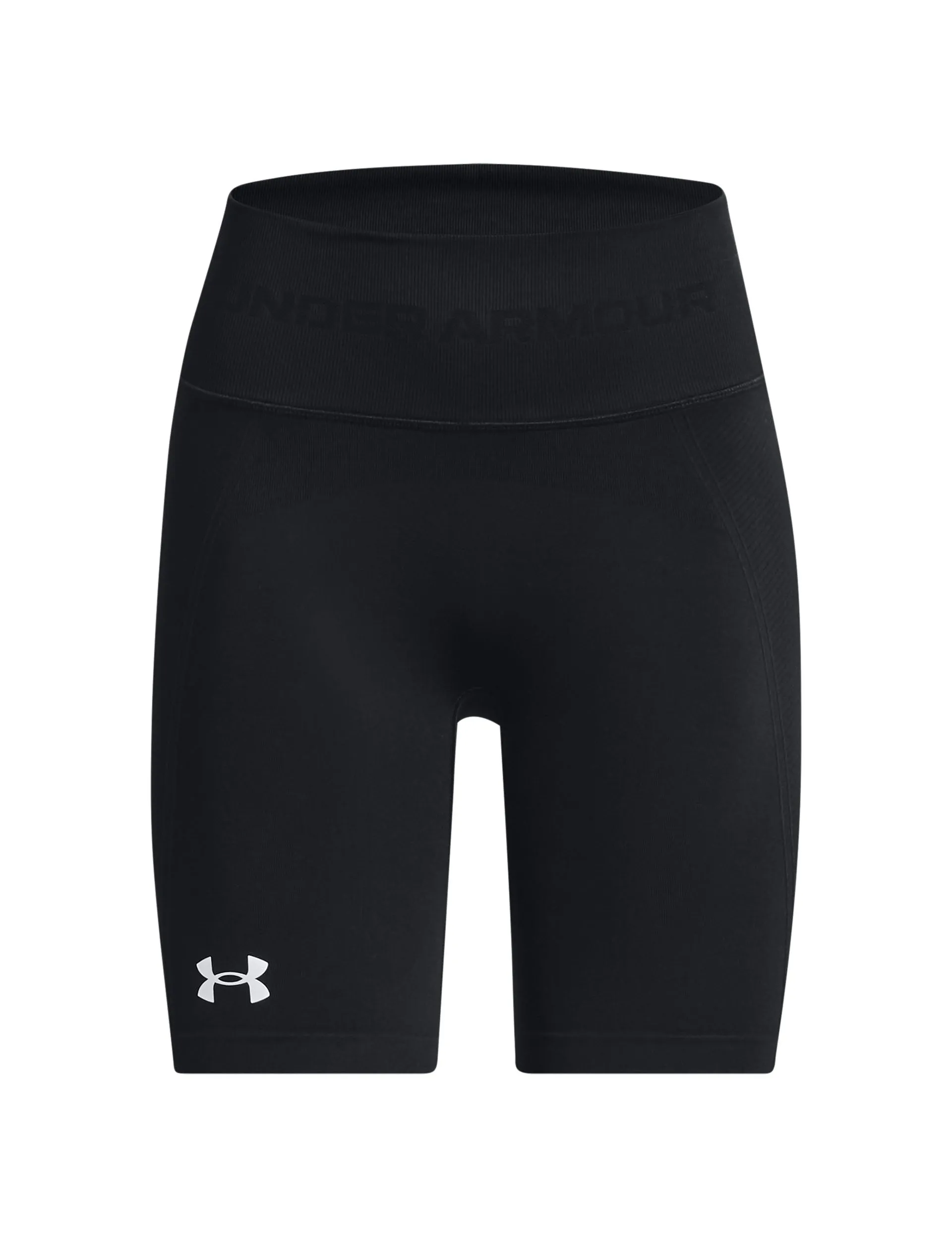 Trainings-Shorts nahtlos - Schwarz/Weiß