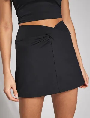 Twist-Skort - Schwarz