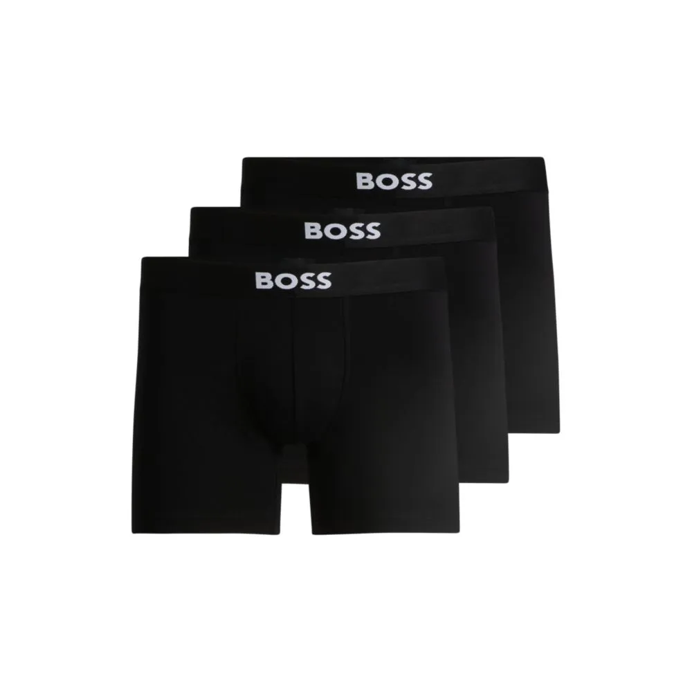 Zweierpack Boxershorts aus Stretch-Baumwolle mit Logo-Bund