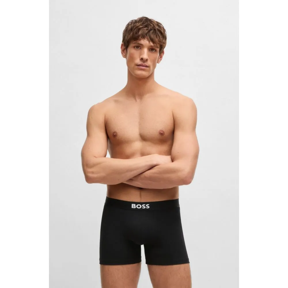Zweierpack Boxershorts aus Stretch-Baumwolle mit Logo-Bund