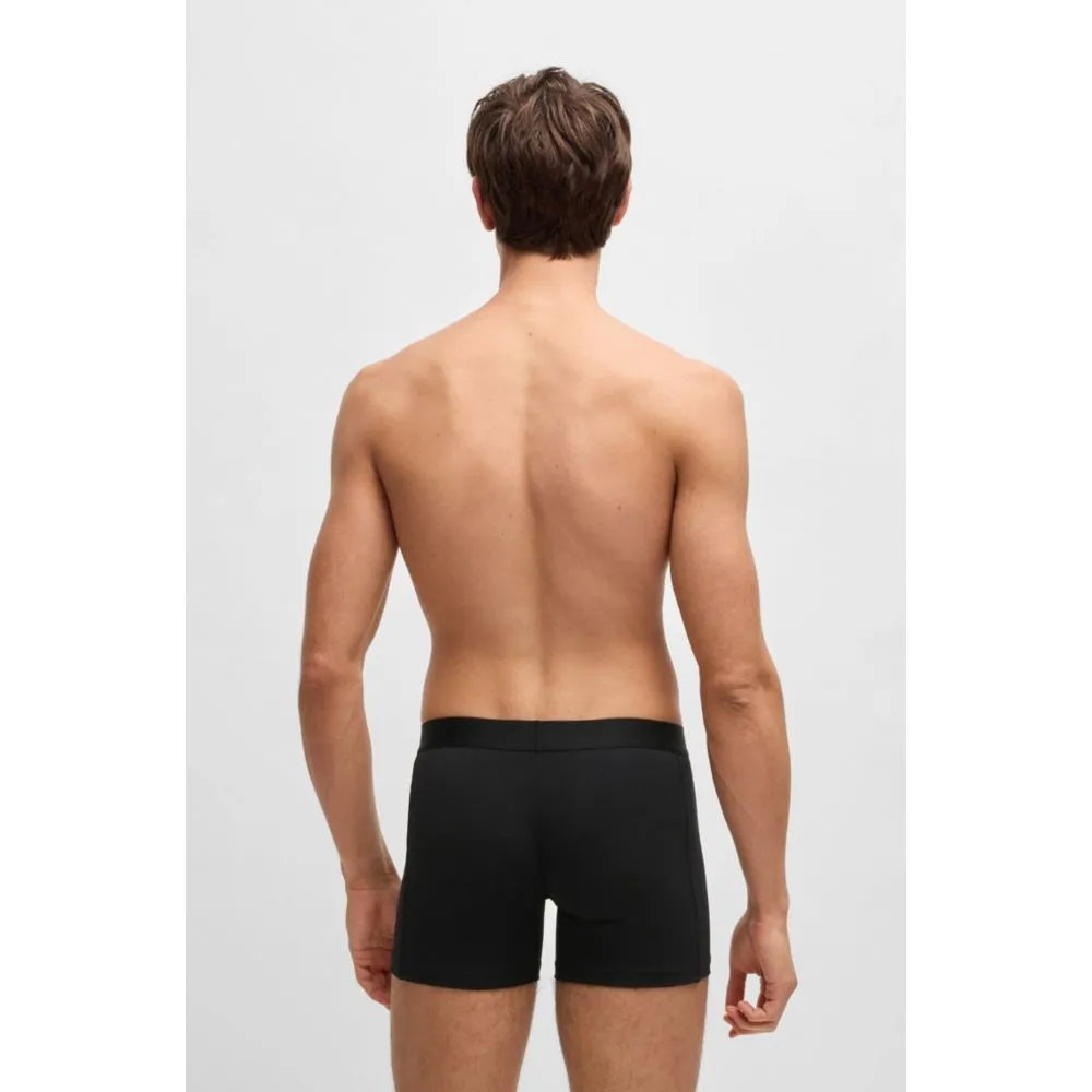 Zweierpack Boxershorts aus Stretch-Baumwolle mit Logo-Bund
