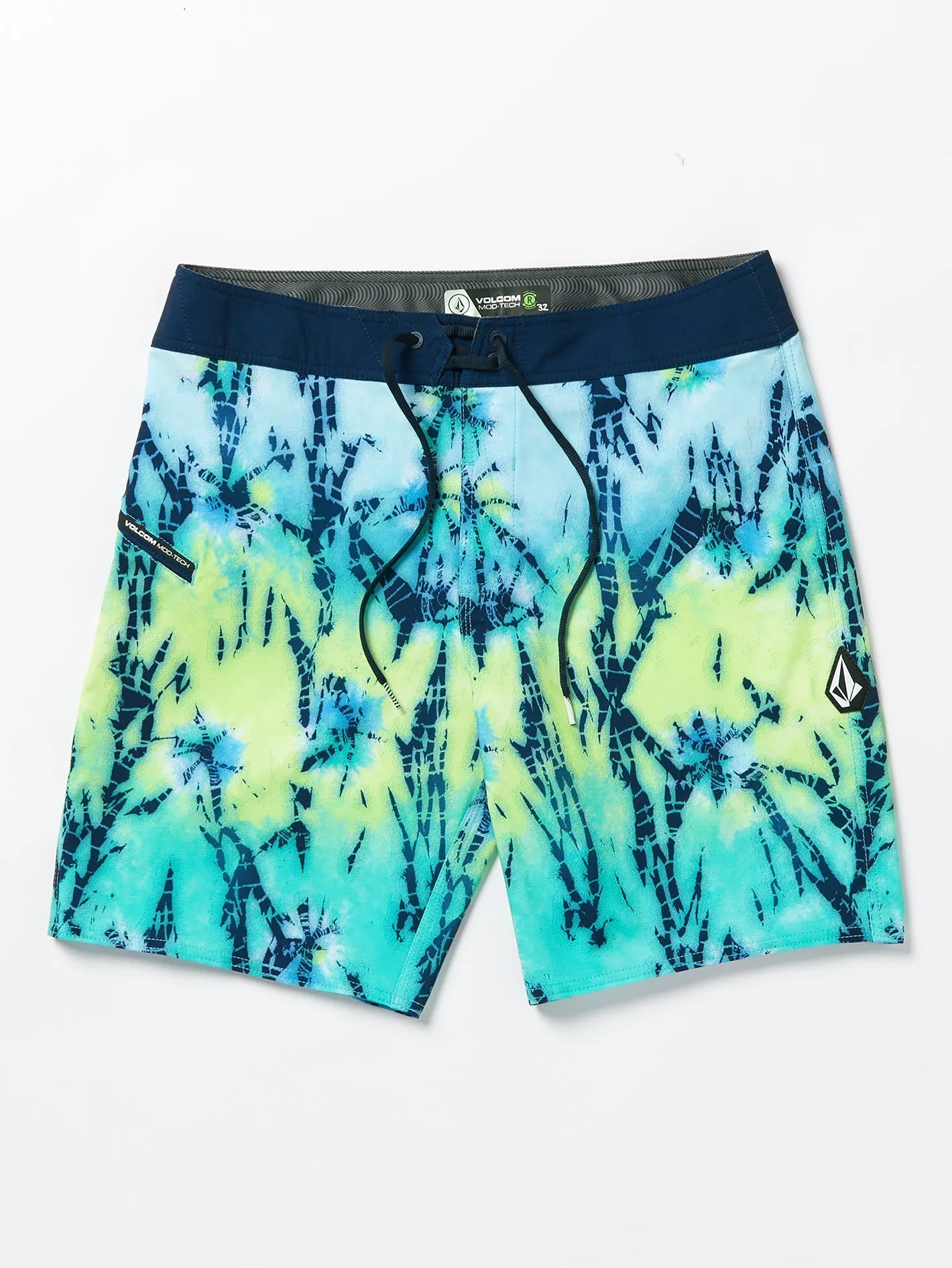 Volcom Batik Mod-Tech Badehose in Dunstblau von Volcom