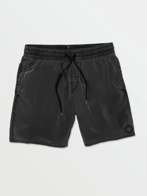 Volcom Center Badehose für Herren mit elastischer Taille Schwarz Volcom