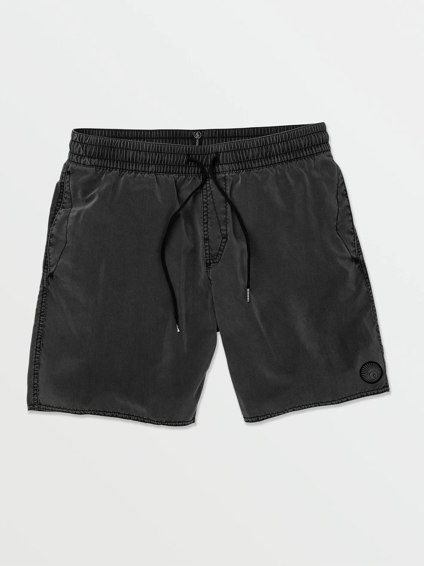 Volcom Center Badehose für Herren mit elastischer Taille Schwarz Volcom