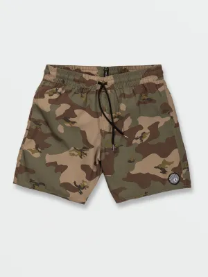 Volcom Center Print Badehose für Herren mit elastischer Taille Camouflage Volcom