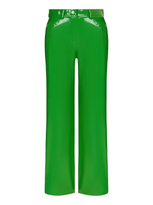 Weite Kunstlederhose