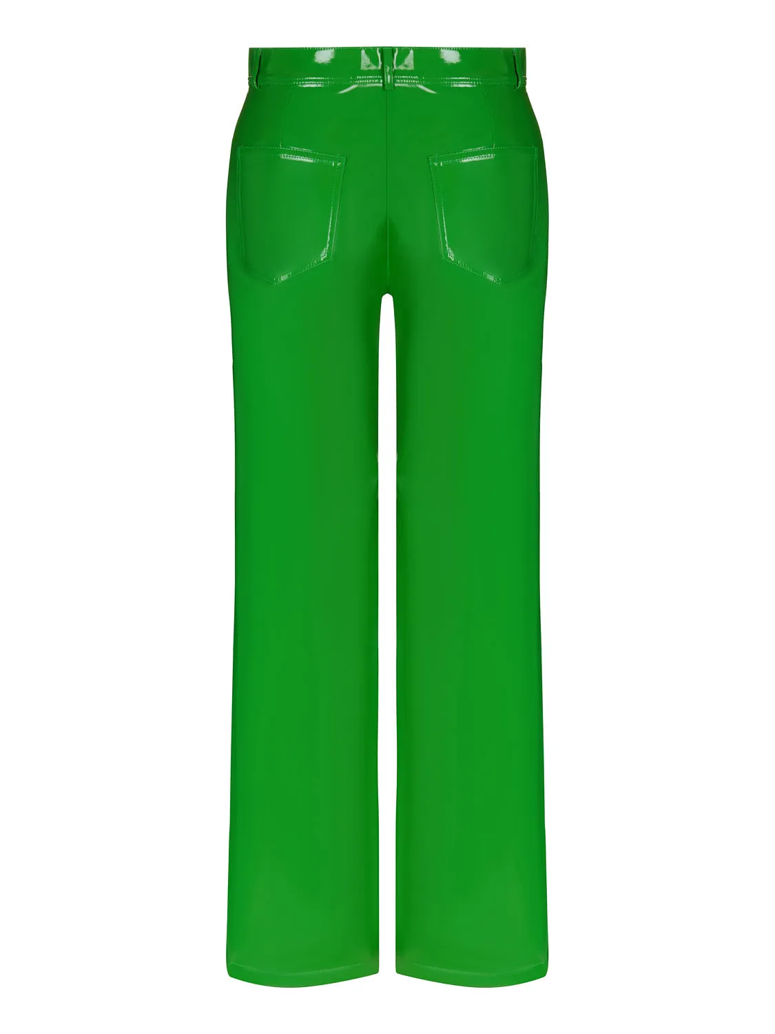 Weite Kunstlederhose