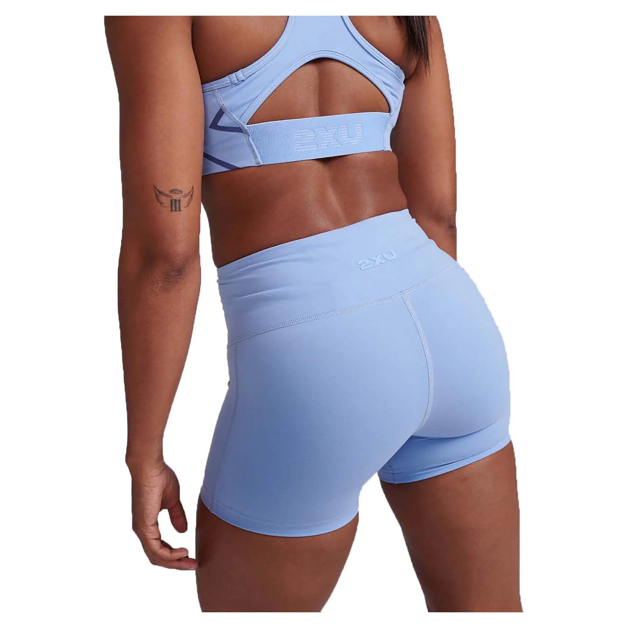 Damen-Form High-Rise Kompressionsshorts 4 Zoll
