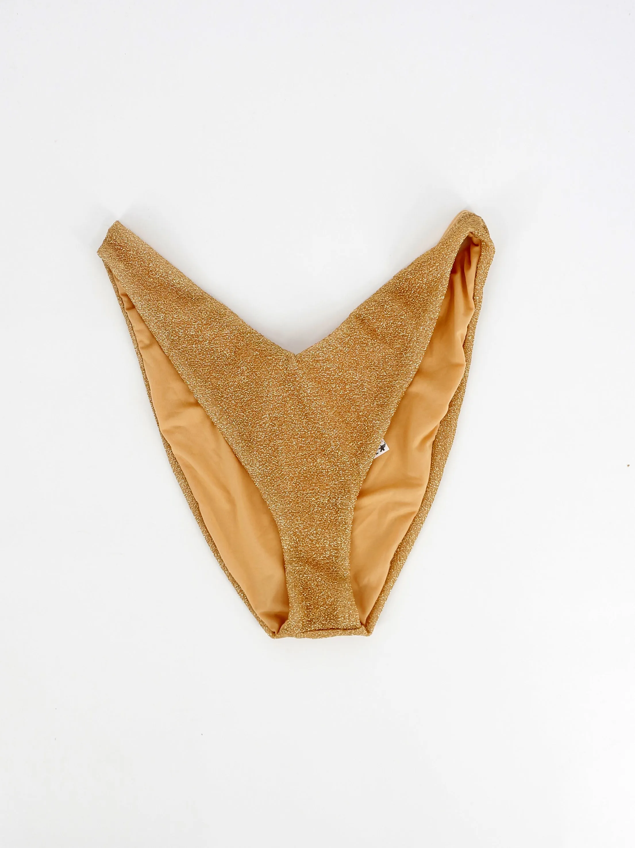 Damen Glitzer Bikini-Höschen, Gold