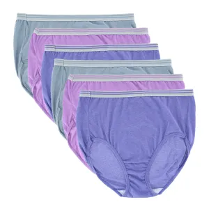 Damen Plus Size Fit For Me Slip Unterwäsche (6er Pack)