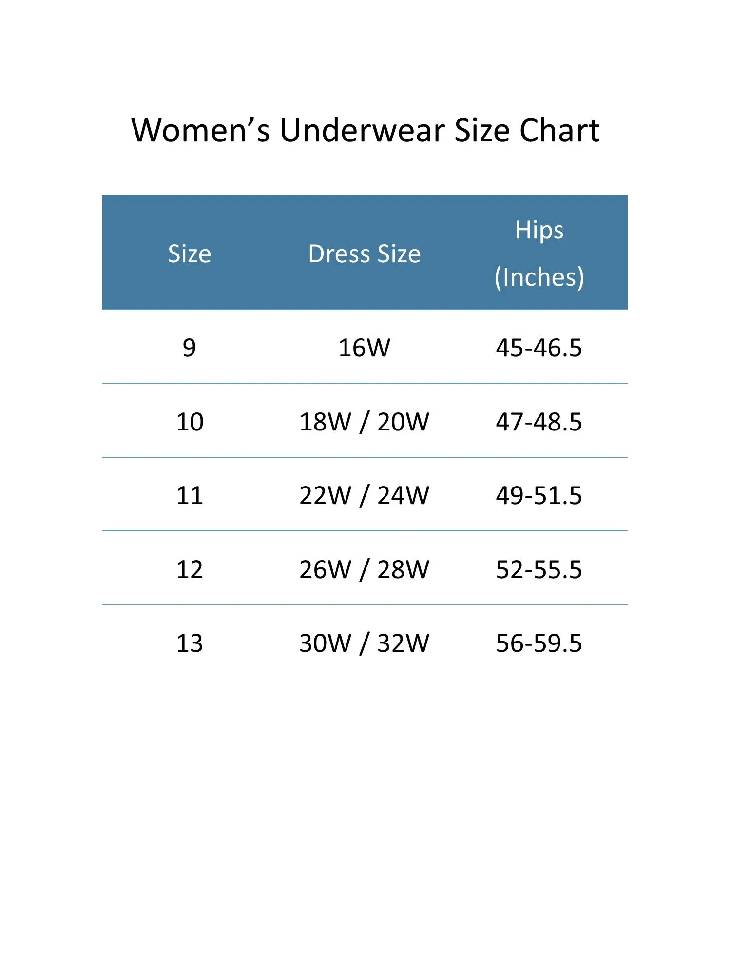 Damen Plus Size Fit For Me Slip Unterwäsche (6er Pack)