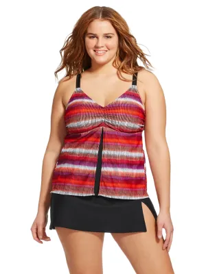 Damen Tankini Top mit Druck, Mehrfarbig
