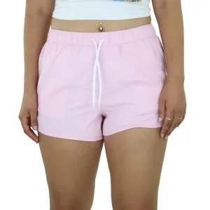 Damen Bade-Shorts, Einfarbig, Rosa
