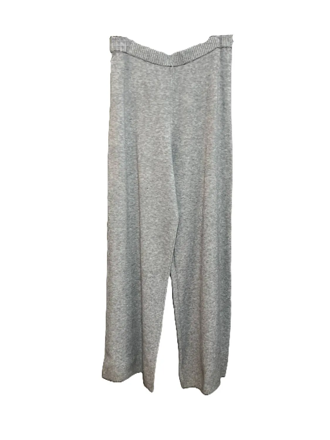 Damen Strickhose mit geradem Bein in Grau