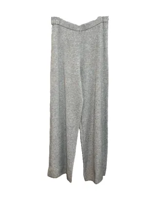Damen Strickhose mit geradem Bein in Grau