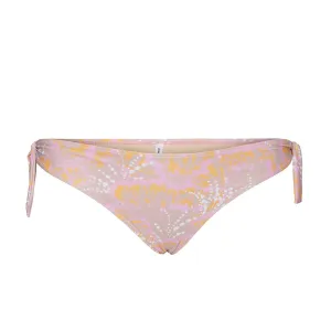 Damen-Bikiniunterteil mit seitlicher Bindung und Druck, mehrfarbig
