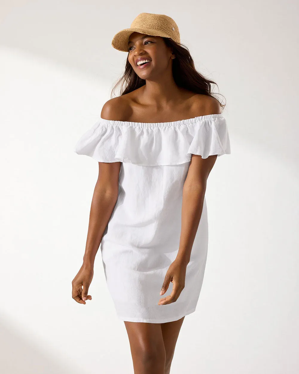 Damen Tommy Bahama Bademode Tommy Bahama St. Lucia Trägerloser Kleid-Cover-Up - Weiß
