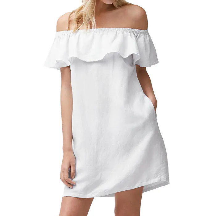 Damen Tommy Bahama Bademode Tommy Bahama St. Lucia Trägerloser Kleid-Cover-Up - Weiß