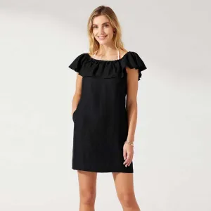 Damen Tommy Bahama Bademode Tommy Bahama St. Lucia Trägerlos Rüschenkleid Bademantel - Schwarz