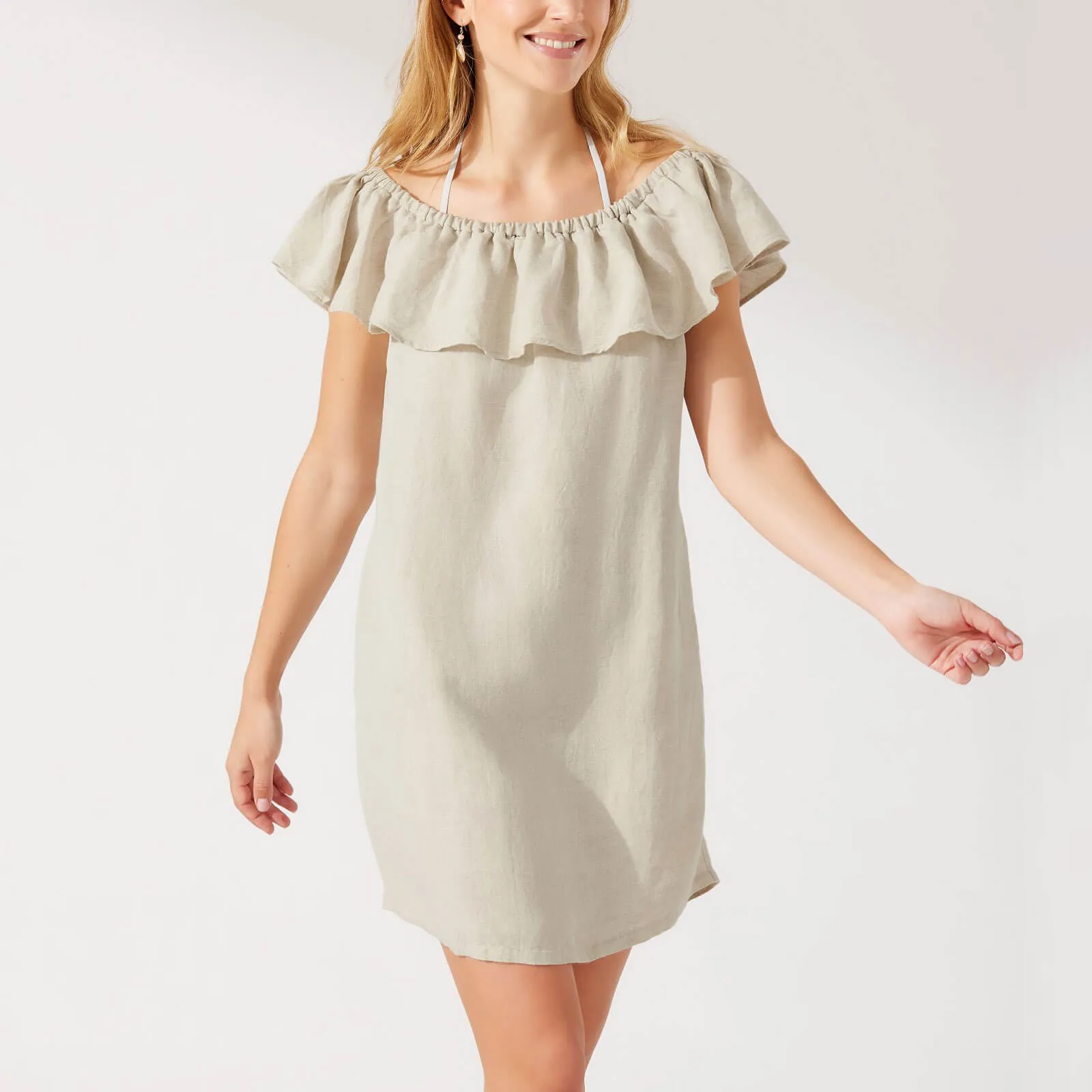Damen Tommy Bahama Bademode Tommy Bahama St. Lucia Trägerlos Rüschenkleid Badebekleidung - Köper