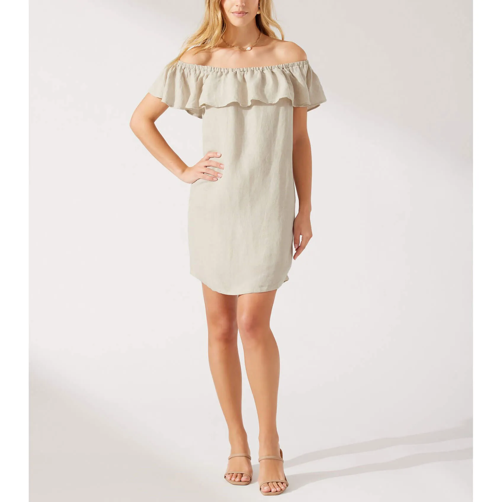 Damen Tommy Bahama Bademode Tommy Bahama St. Lucia Trägerlos Rüschenkleid Badebekleidung - Köper
