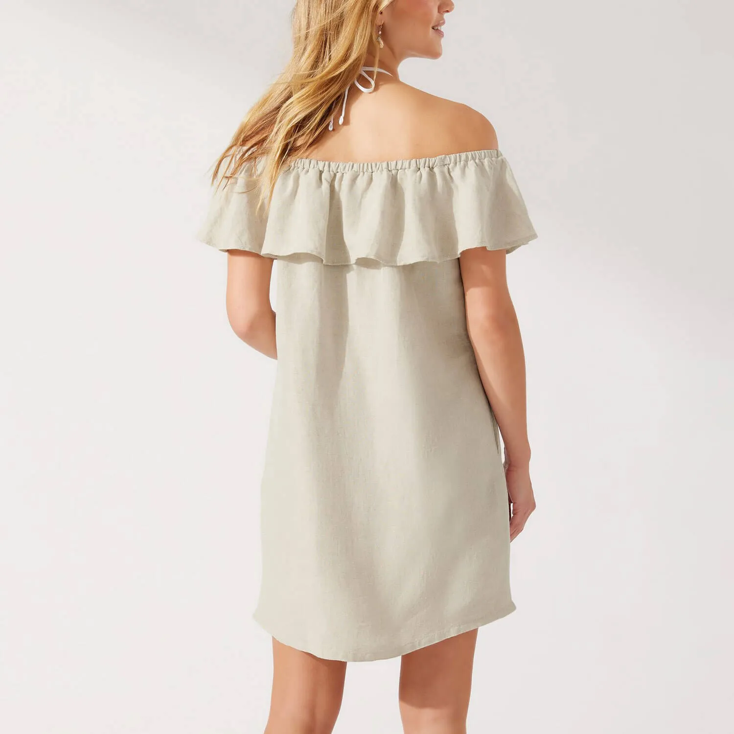 Damen Tommy Bahama Bademode Tommy Bahama St. Lucia Trägerlos Rüschenkleid Badebekleidung - Köper